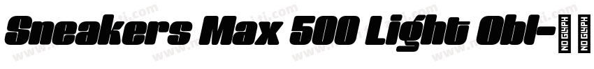 Sneakers Max 500 Light Obl字体转换